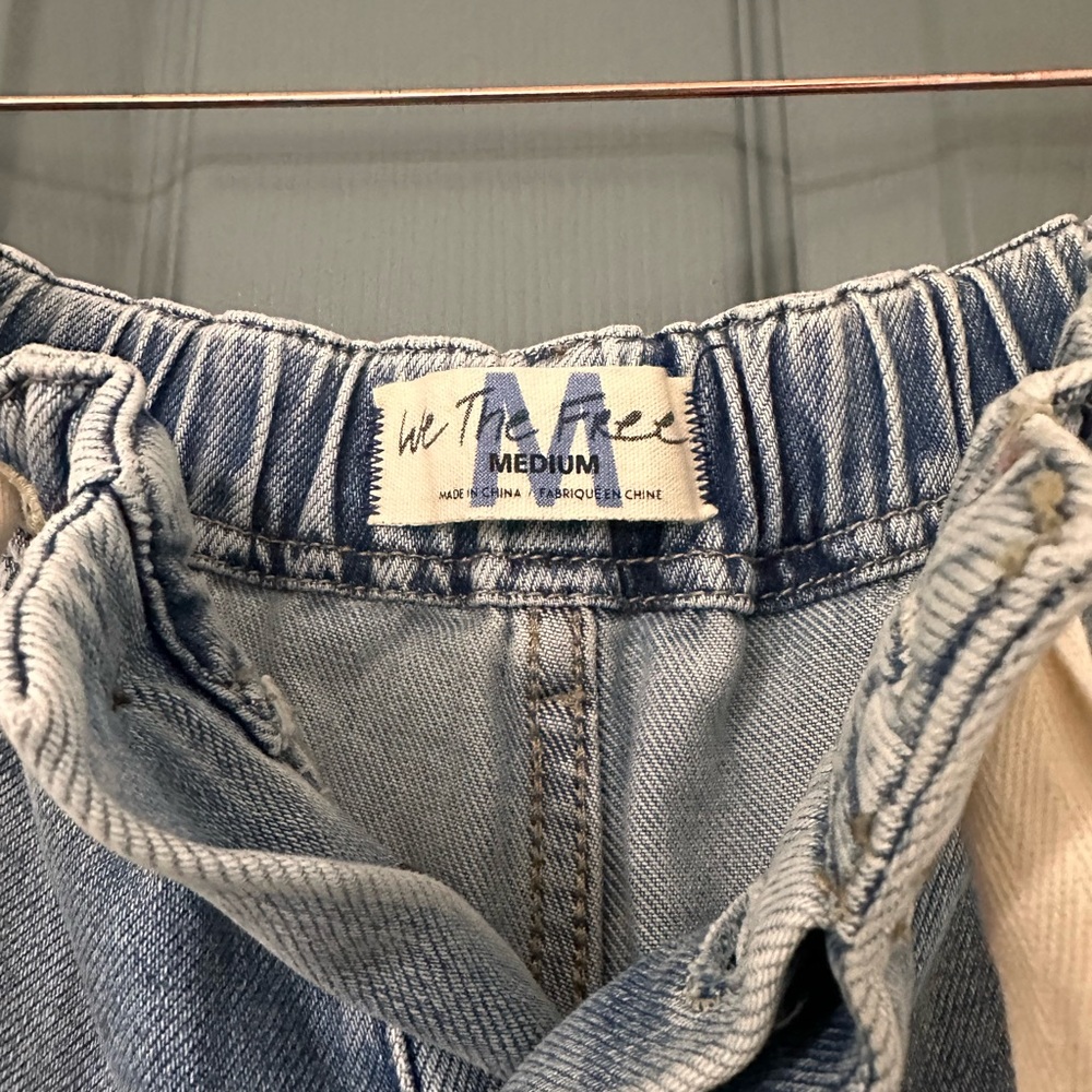 Free People Light Blue Wide Leg Jeans - Picture 6 of 6